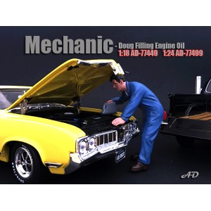 AD-77449 Mechanic - Doug Filling Engine Oil